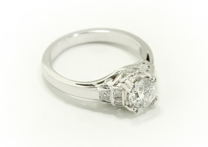 Uniquely Designed Vintage Engagement Ring