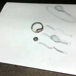 Ari Joy engagement ring components layout preview in Engagement Rings in Ermington
