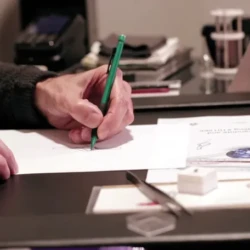 Ari Joy engagement ring design consultation sketch review in Engagement Rings in Ermington