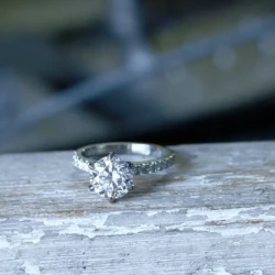 Ben Lee custom engagement ring final front view in Engagement Rings in Ermington