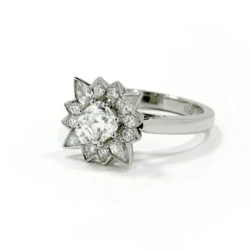 Chris Amy custom engagement ring final side view in Engagement Rings in Ermington