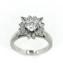 Chris Amy custom engagement ring final upper view in Engagement Rings in Ermington