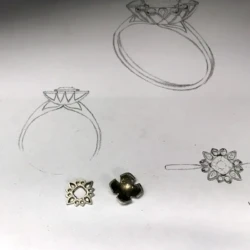 Chris Amy engagement ring metal casting preparation in Engagement Rings in Ermington