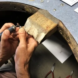 Chris Amy engagement ring raw casting stage in Engagement Rings in Ermington