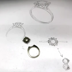 Chris Amy engagement ring stone setting process in Engagement Rings in Ermington