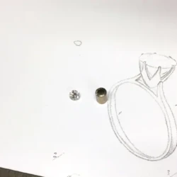 Daniel Jakstas engagement ring diamond and setting components in Engagement Rings in Ermington