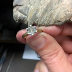 Daniel Jakstas engagement ring diamond setting closeup in Engagement Rings in Ermington